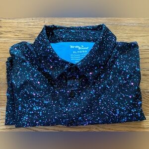 Birdie Bound Performance Golf Polo Shirt Black/Pink/Blue/Purple, Size XL, NWOT